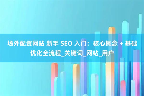 场外配资网站 新手 SEO 入门：核心概念 + 基础优化全流程_关键词_网站_用户